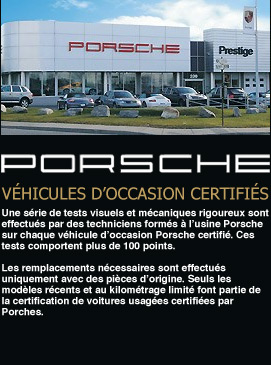 Porsche occasion Montréal - Porsche Prestige